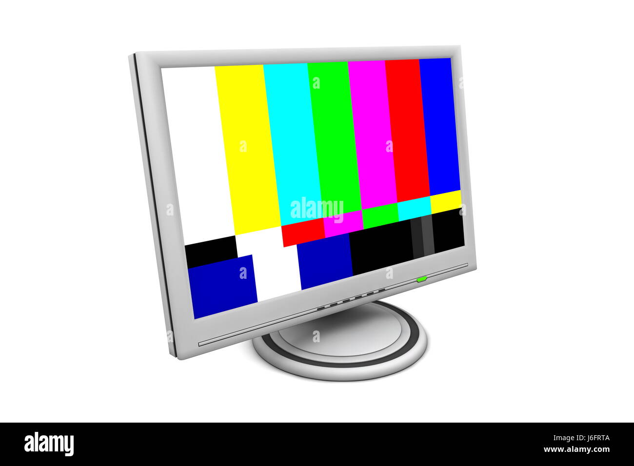 monitor screen television tv televisions pattern computers computer test office Stock Photo