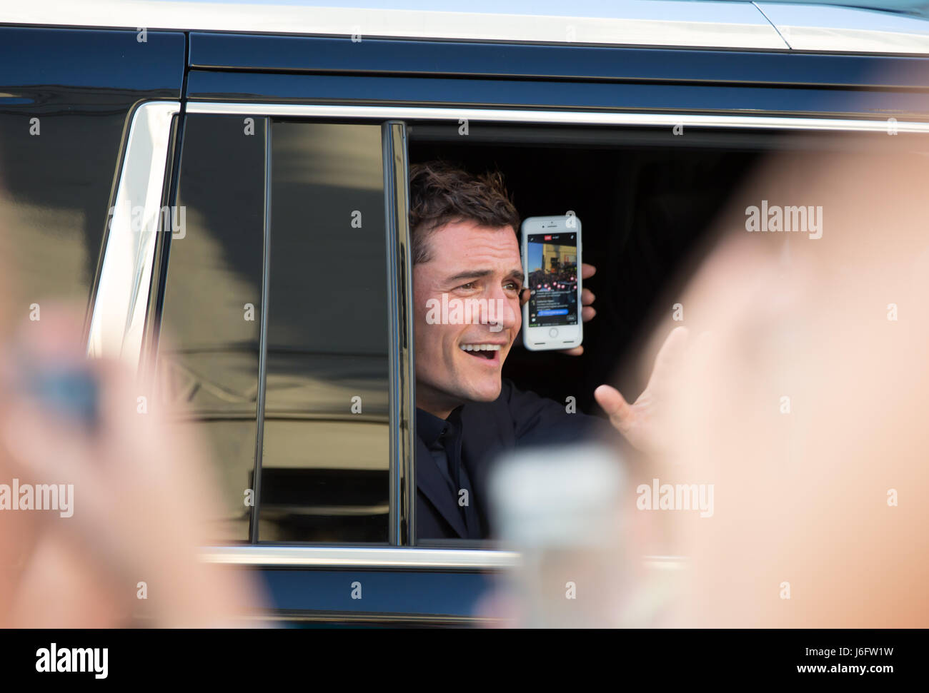 Actor Orlando Bloom attends premiere Disney's 'Pirates Caribbean: Dead Men Tell No Tales' Dolby Theatre May 18,2017 Hollywood,California Stock Photo