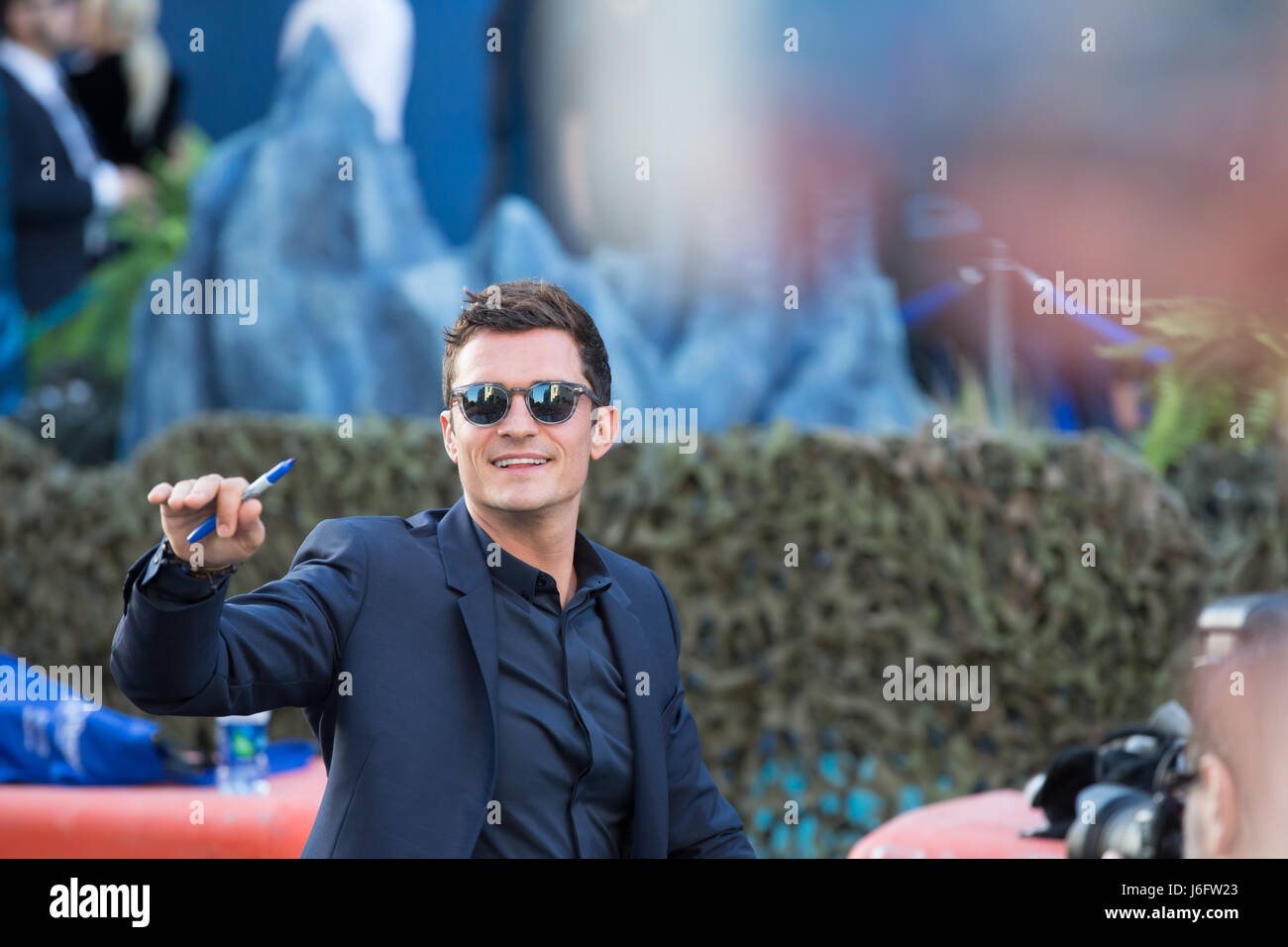 Actor Orlando Bloom attends premiere Disney's 'Pirates Caribbean: Dead Men Tell No Tales' Dolby Theatre May 18,2017 Hollywood,California Stock Photo