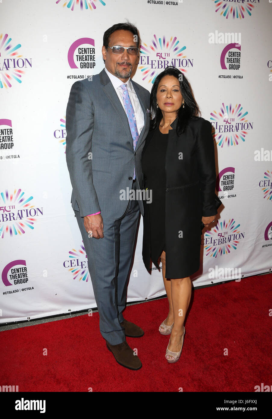 Los Angeles, Ca, USA. 20th May, 2017. Jimmy Smits, Wanda De Jesus, At Center Theatre Group's 50th Anniversary Celebration At Ahmanson Theatre In California on May 20, 2017. Credit: Fs/Media Punch/Alamy Live News Stock Photo