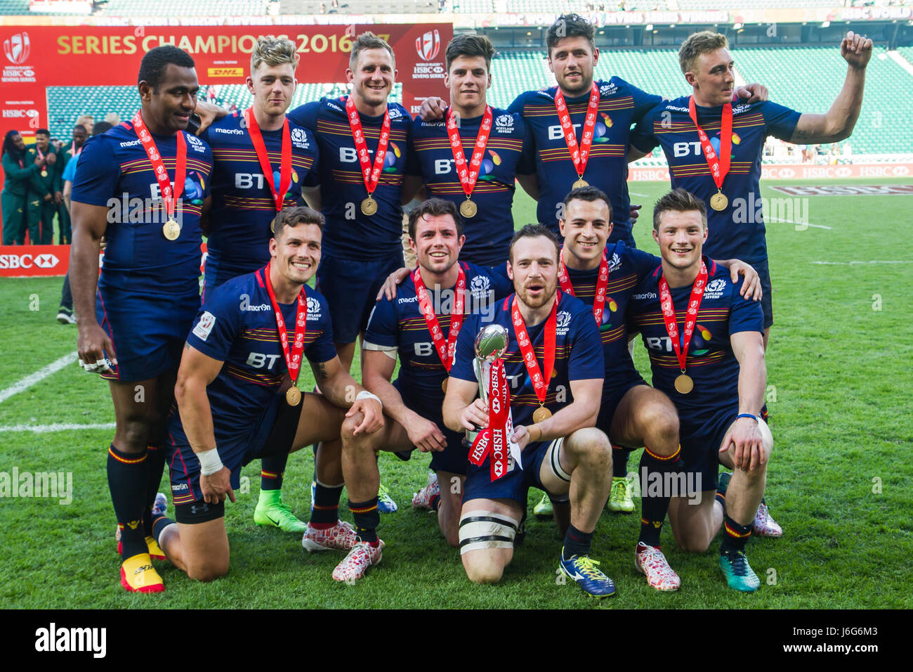 London, UK. 21st May 2017. London Cup winners Scotland with their
