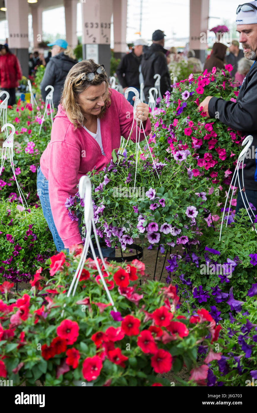 Detroit, Michigan About 200,000 people crowd Eastern Market for the