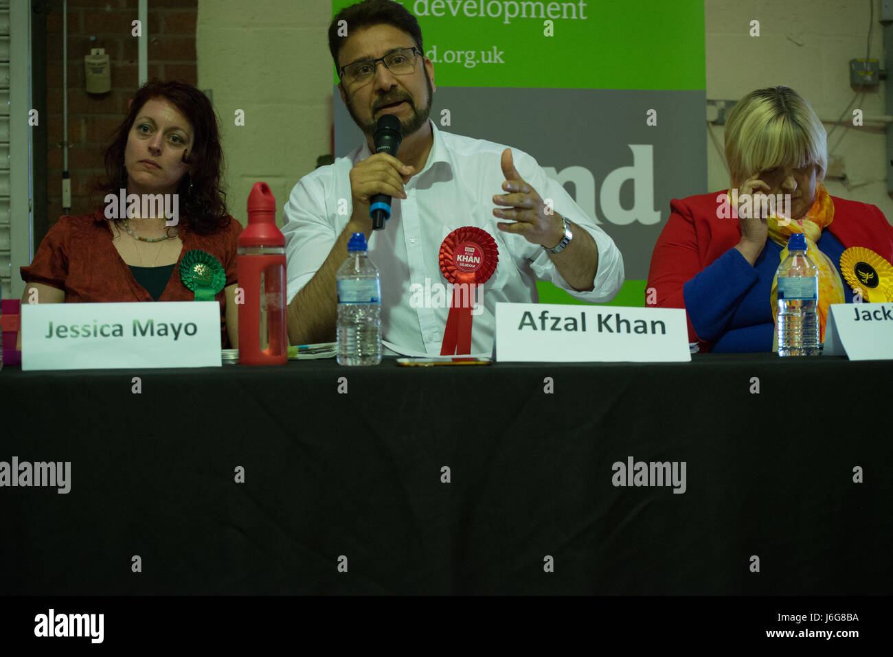 Stockport, UK. 21st May, 2017. Afzal Khan CBE MEP (C), Labour Member of