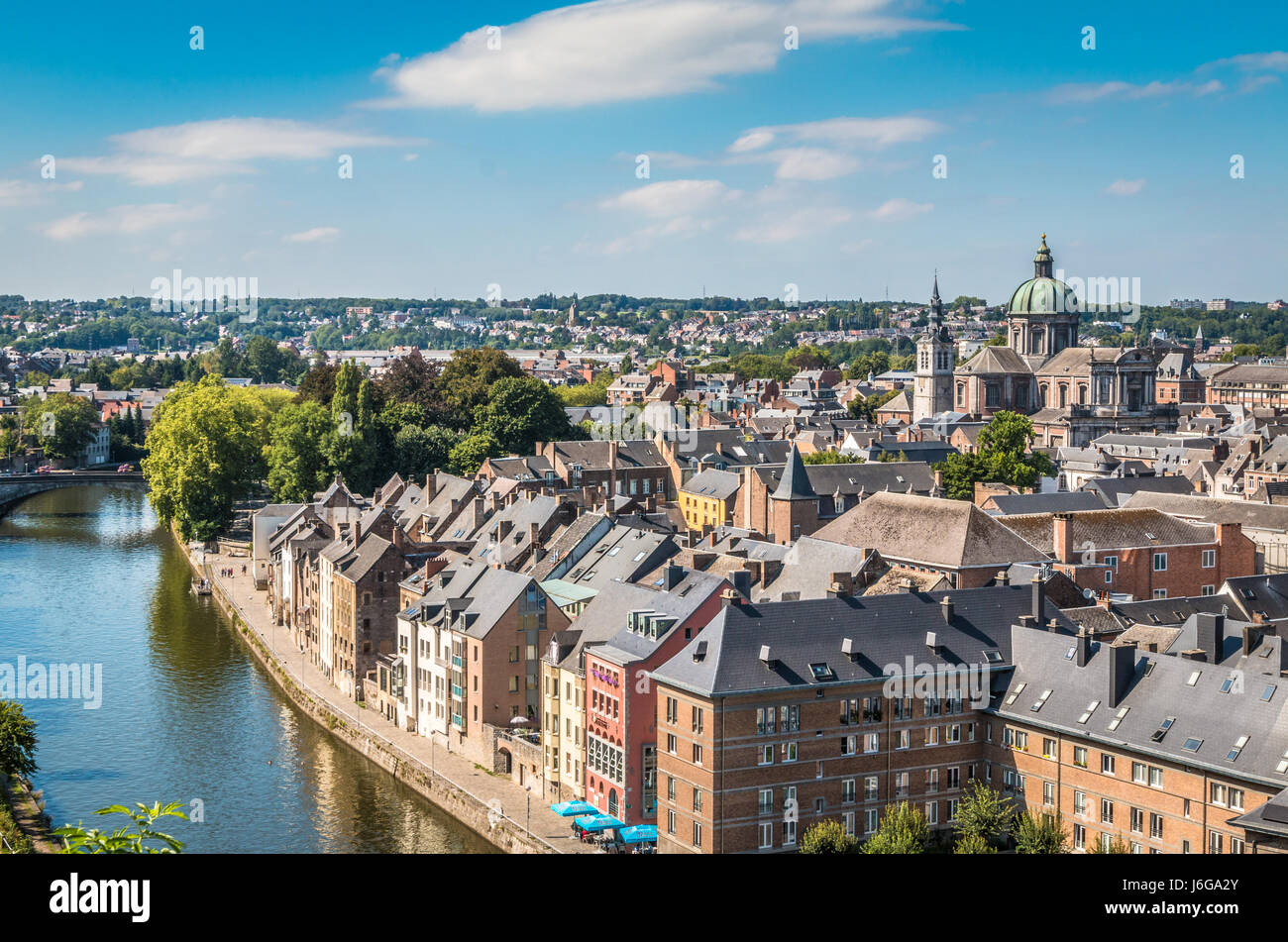 Nice view of Namur Belgium Stock Photo