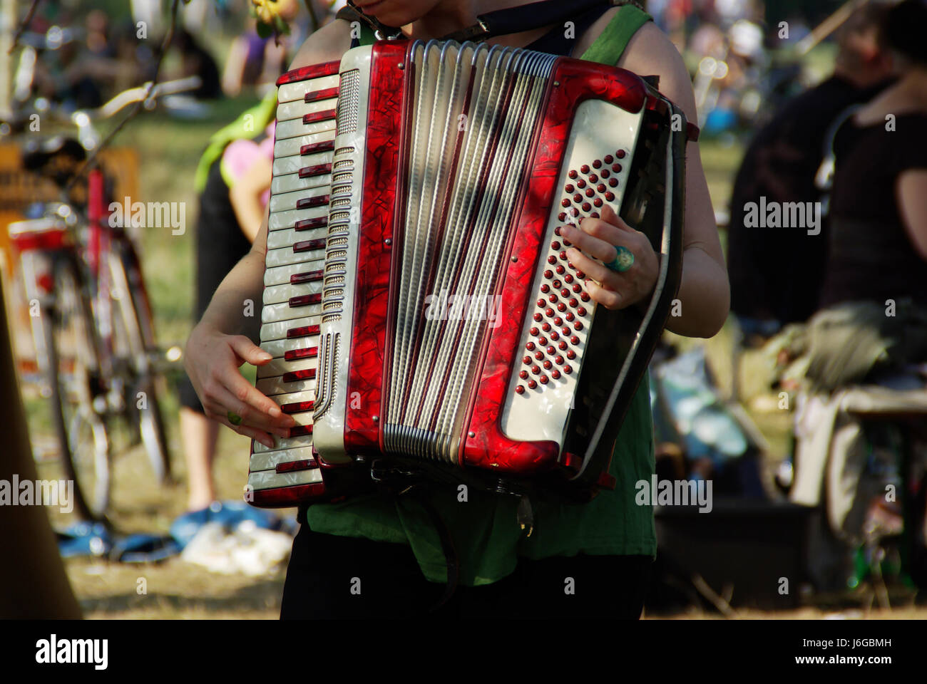 music make music game tournament play playing plays played accordion measure Stock Photo