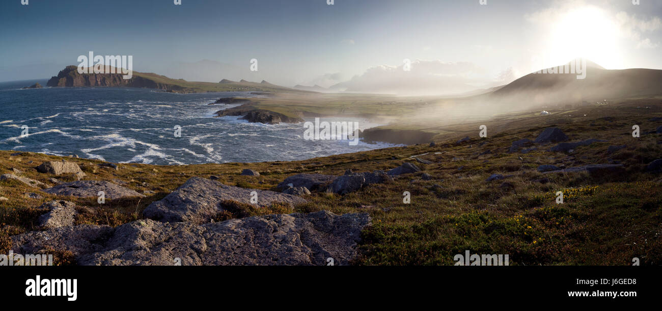 rock atlantic ocean salt water sea ocean water in the morning ireland ...