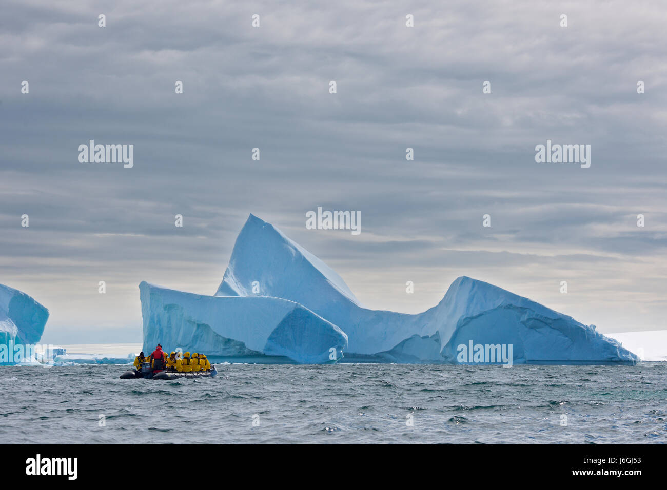 Cruise ship, Antarctica Stock Photo