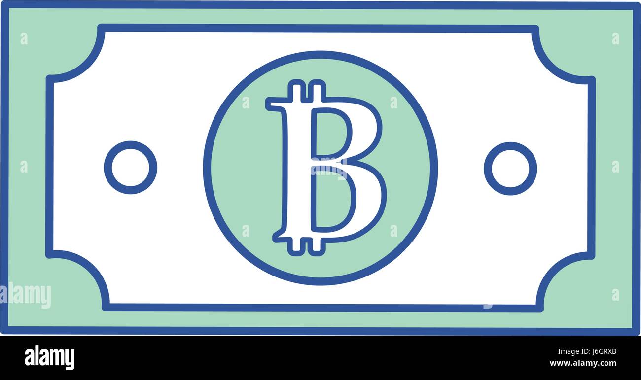 digital bitcoin bill and electronic financial Stock Vector Image & Art ...