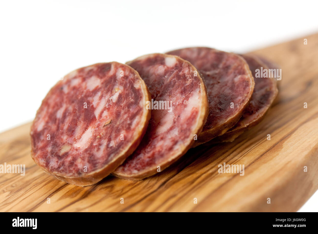 pepper garlic salami peppercorn pork sausage pepper macro closeup macro Stock Photo Alamy
