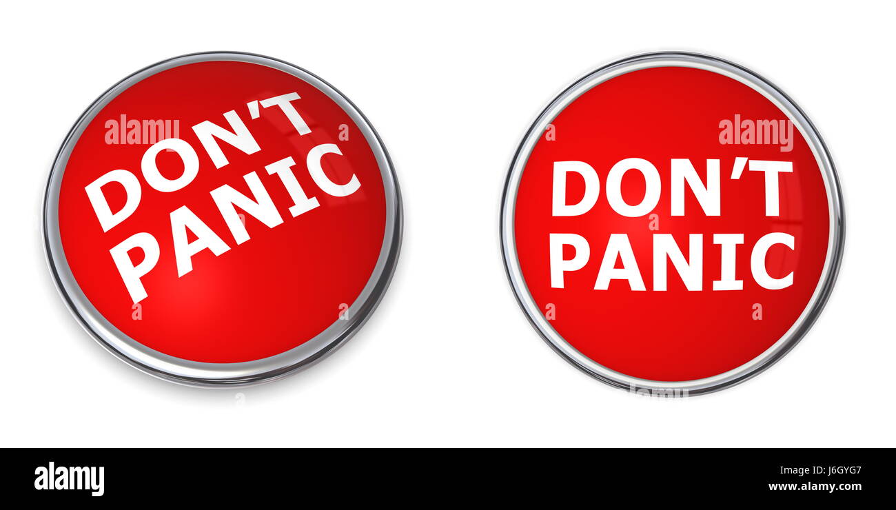 Dont Panic Stickers for Sale