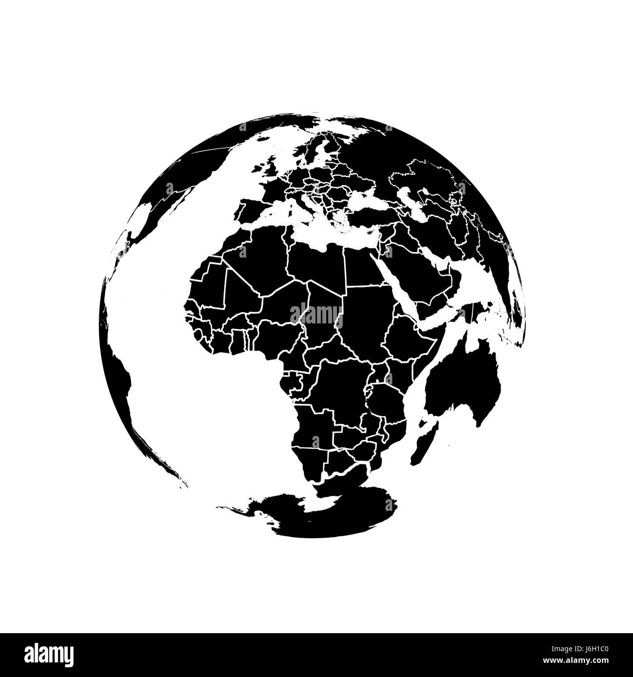 Black and white globe hires stock photography and images Alamy