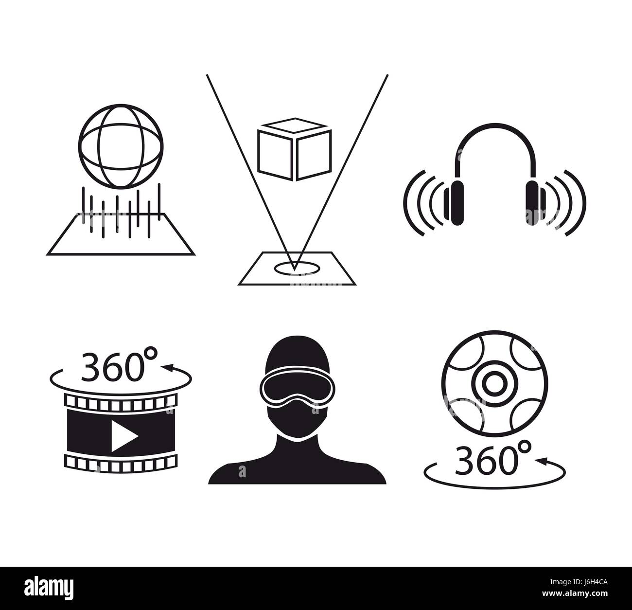 set virtual reality game digital tech Stock Vector Image & Art - Alamy