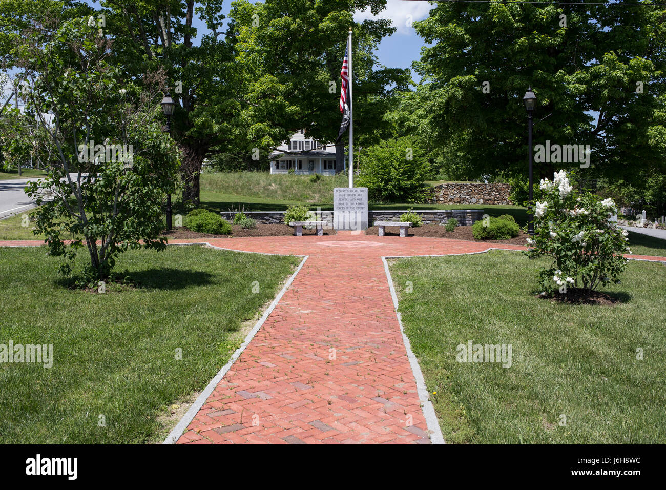 Veterans Memorial in Rindge, New Hampshire Stock Photo Alamy