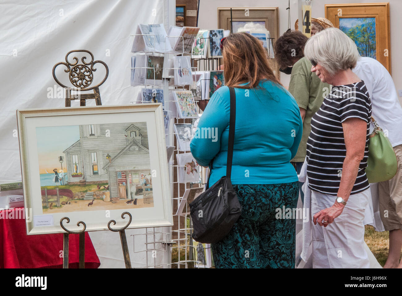 Art in the Park in Keene, New Hampshire Stock Photo Alamy