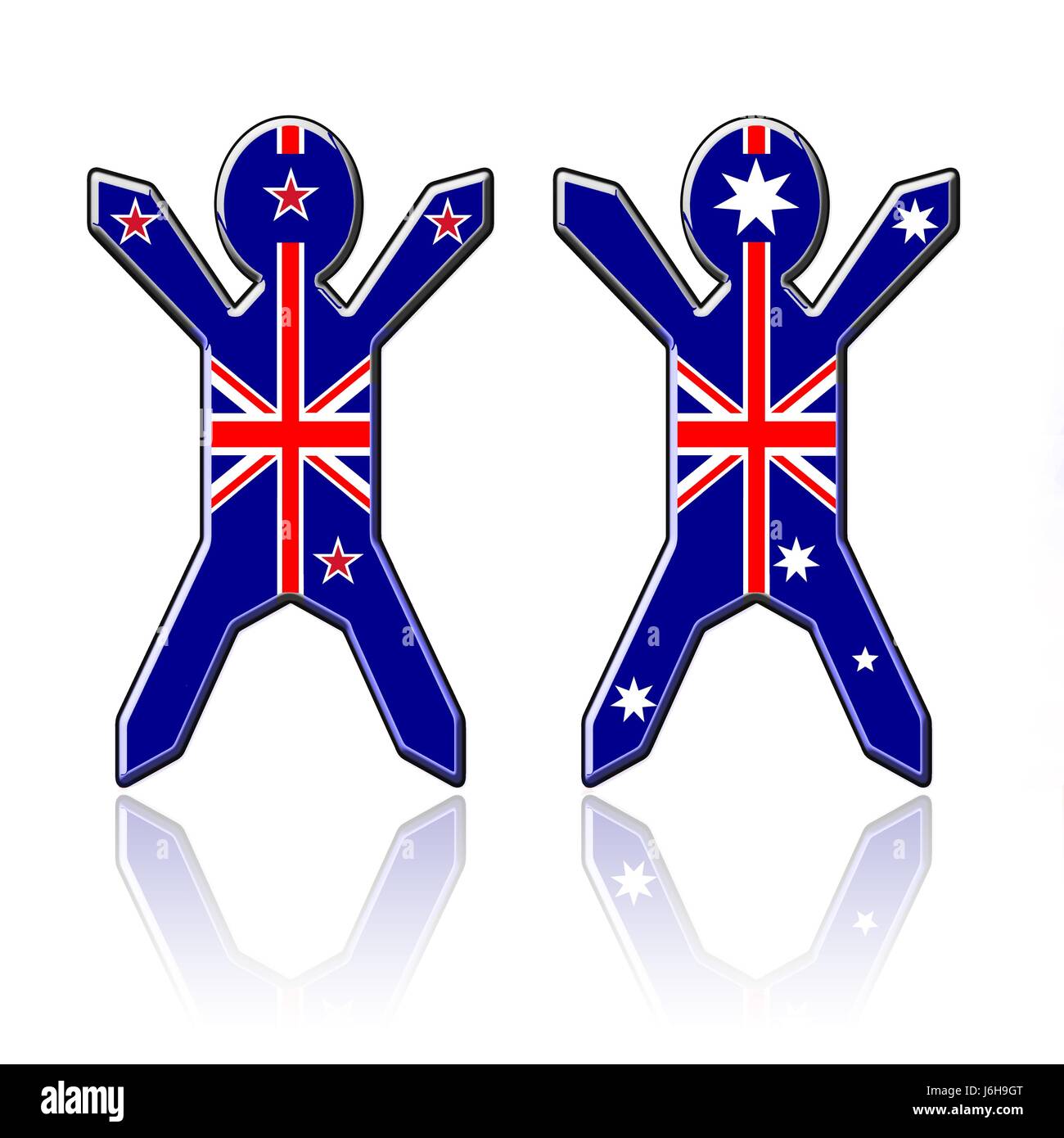 Australia new zealand flags hires stock photography and images Alamy