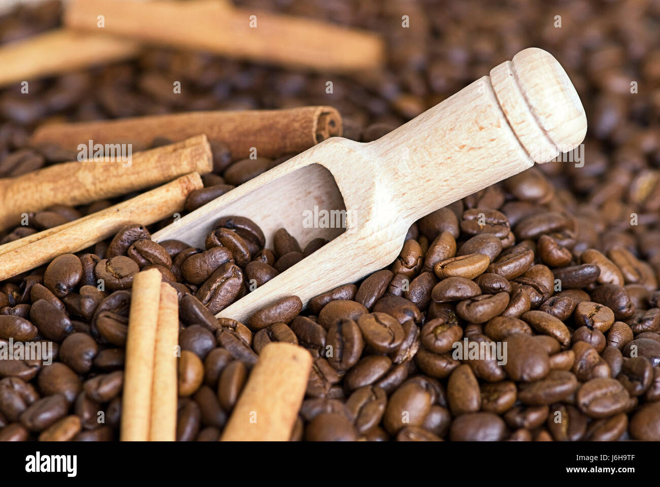 jute semiluxury food oxidized coffee coffee bean coffee beans cinamon cinnamon Stock Photo