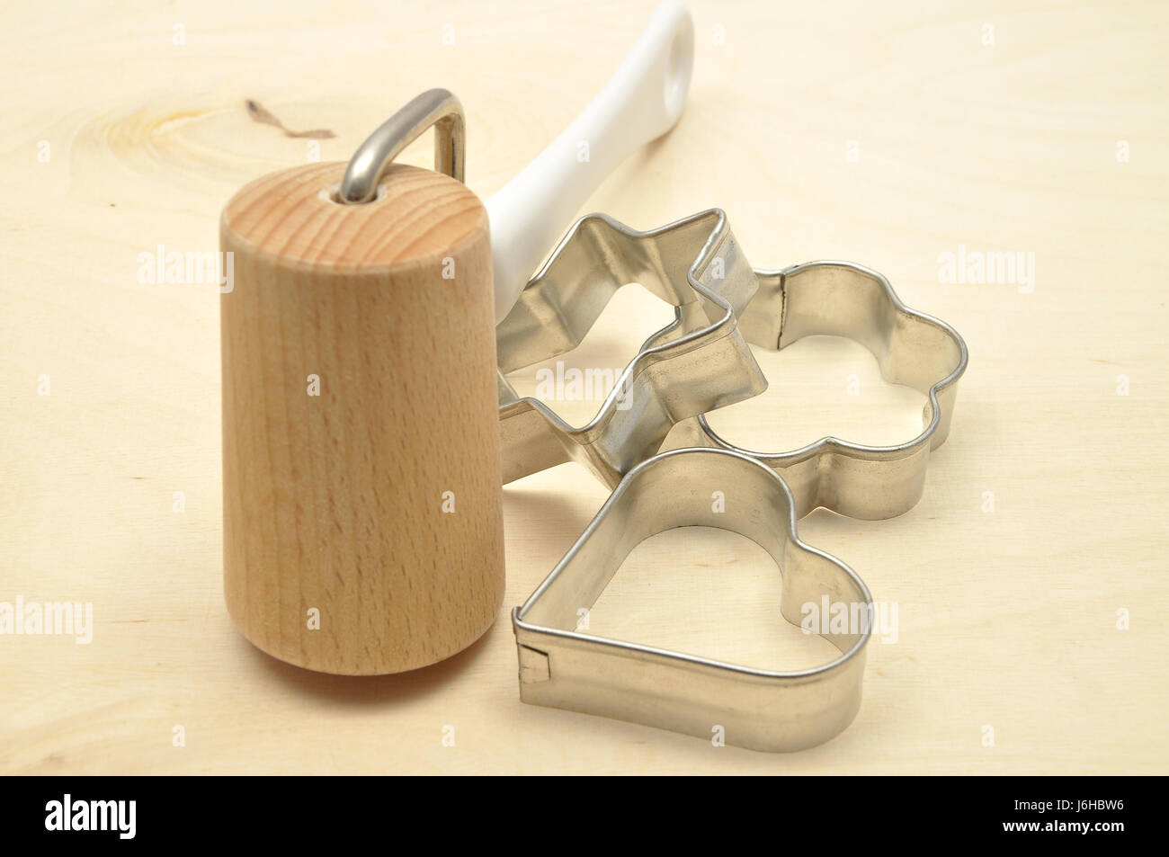 cookie cutter and rolling pin Stock Photo Alamy