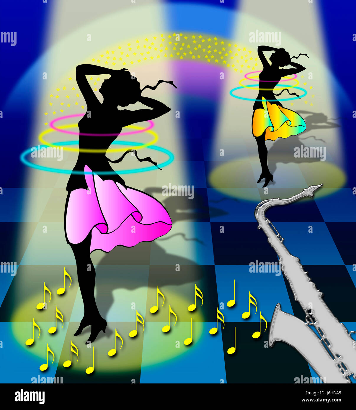 woman women music reflector saxophone dancing dance backdrop background