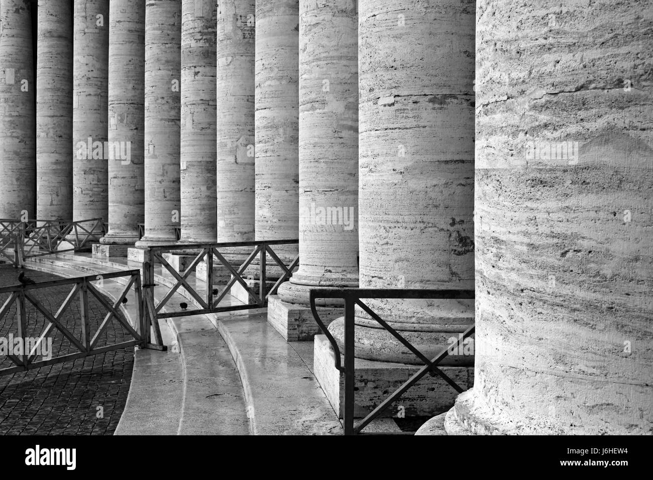 columns petersdom Rome roma style of construction architecture architectural Stock Photo