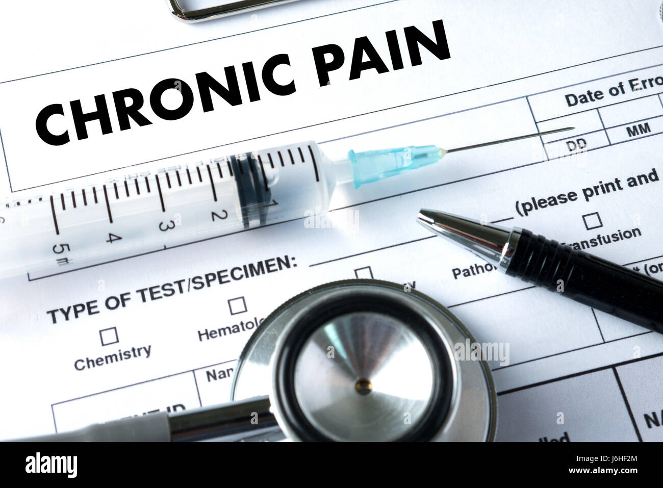 CHRONIC PAIN  Healthcare modern medical Doctor concept Stock Photo