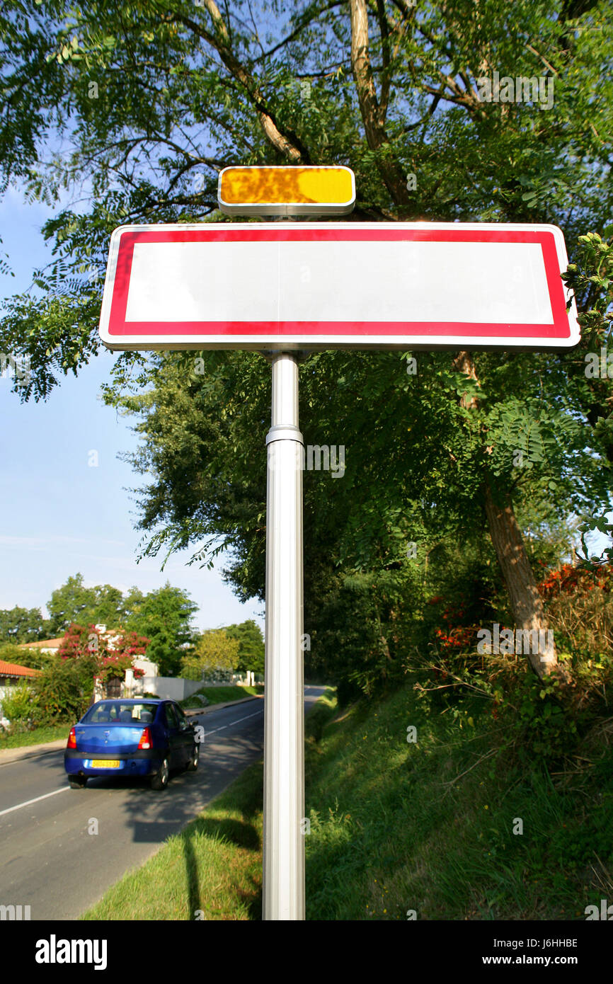 rectangular,road sign,billboard message Stock Photo - Alamy