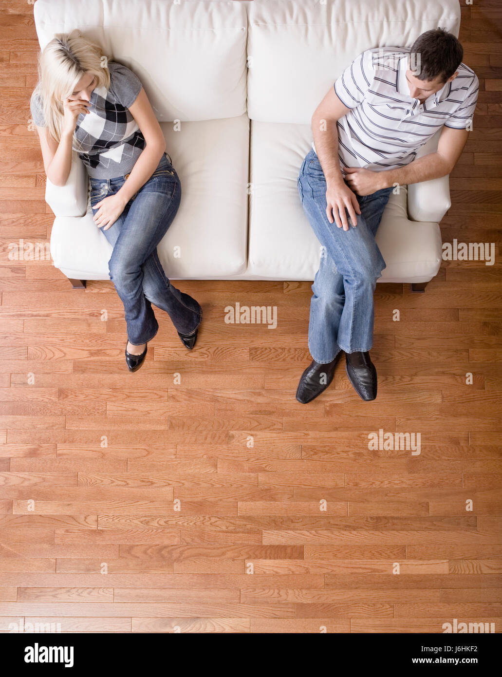 woman fight fighting sofa anger resentment annoy mad argument couple pair  man Stock Photo - Alamy