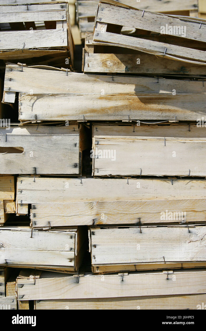 wood,vertical,stacked,crates,one above the other Stock Photo - Alamy