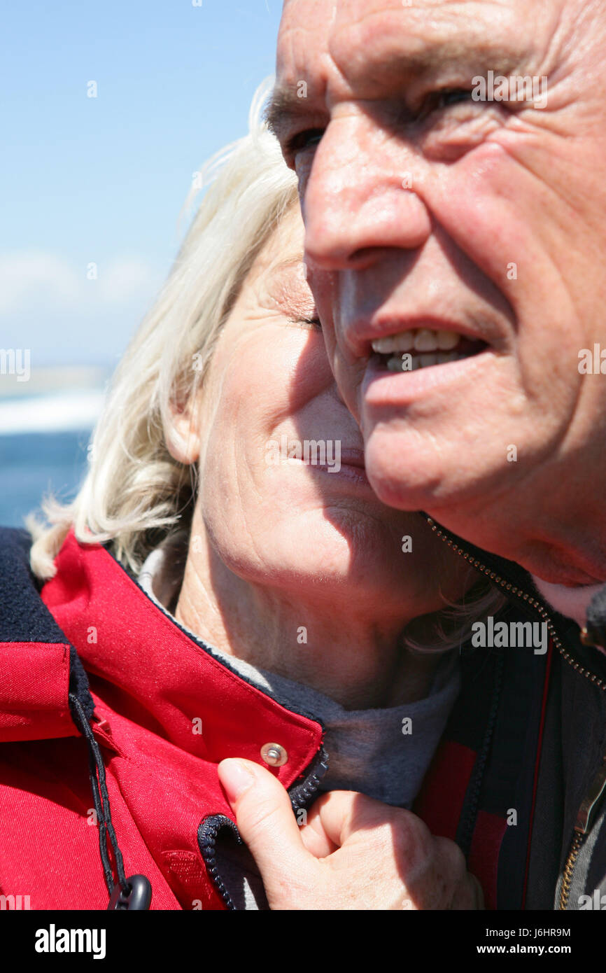 Elderly hugged couple in hi-res stock photography and images - Alamy
