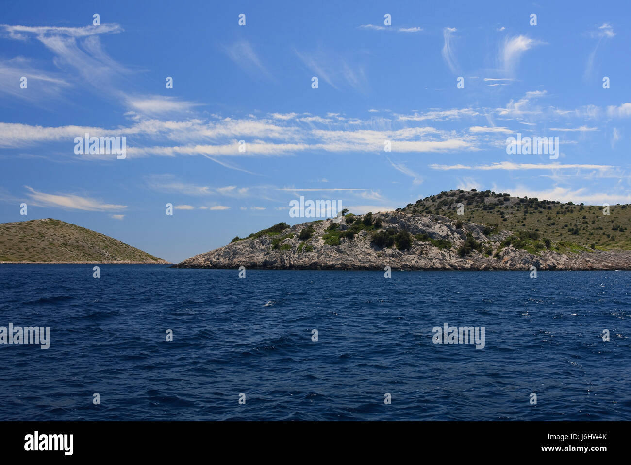 water mediterranean salt water sea ocean coast adriatic sea croatia isle island Stock Photo