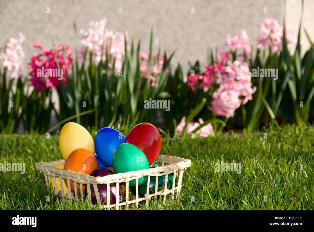 easter party celebration eggs colour Easter eggs colors colours flower flowers Stock Photo