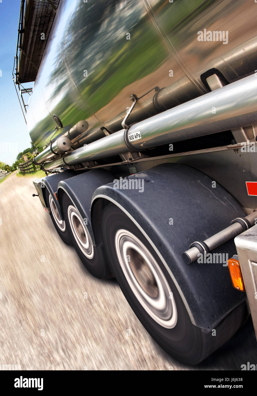 Tilted tanker truck hi-res stock photography and images - Alamy