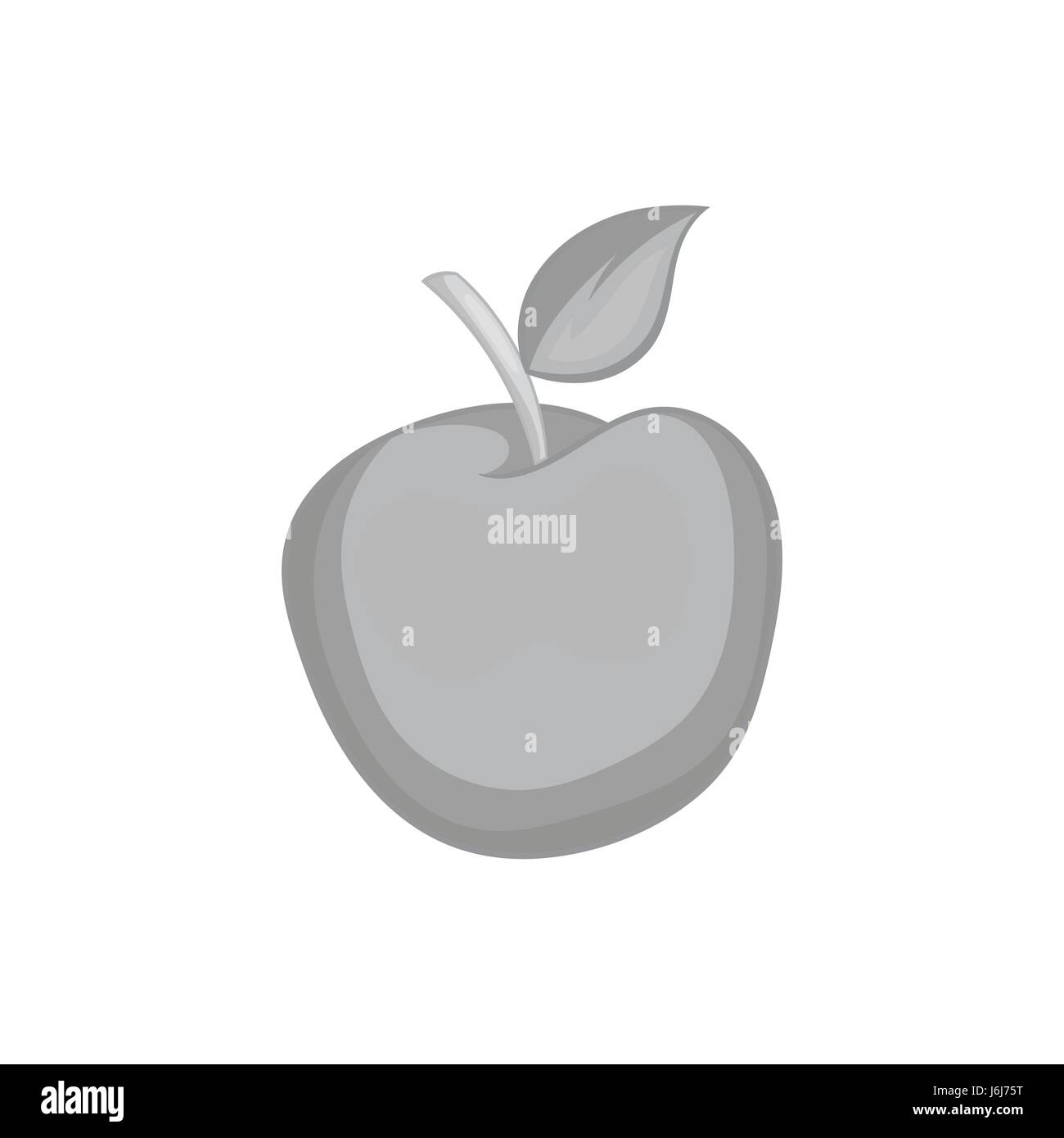 Apple icon, black monochrome style Stock Vector Image & Art - Alamy