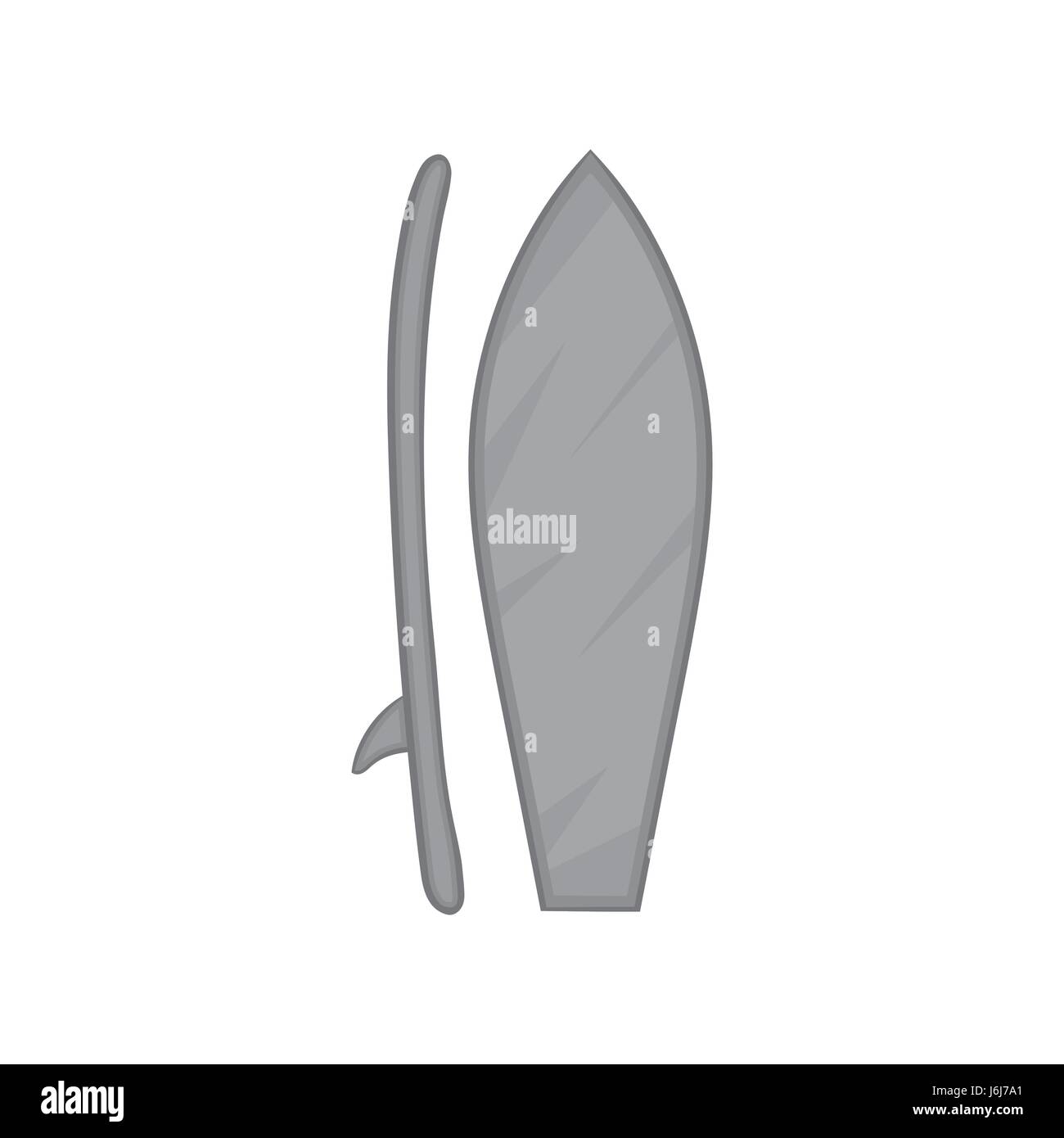 Surfboard icon, black monochrome style Stock Vector Image & Art - Alamy