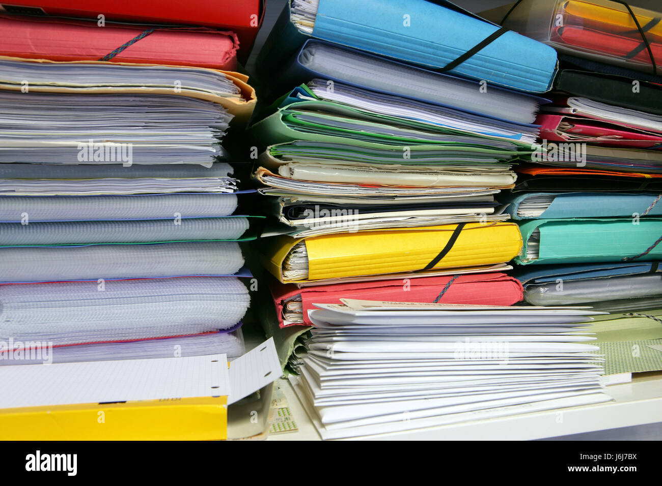 ordered,paperwork,storing files,stored files Stock Photo Alamy