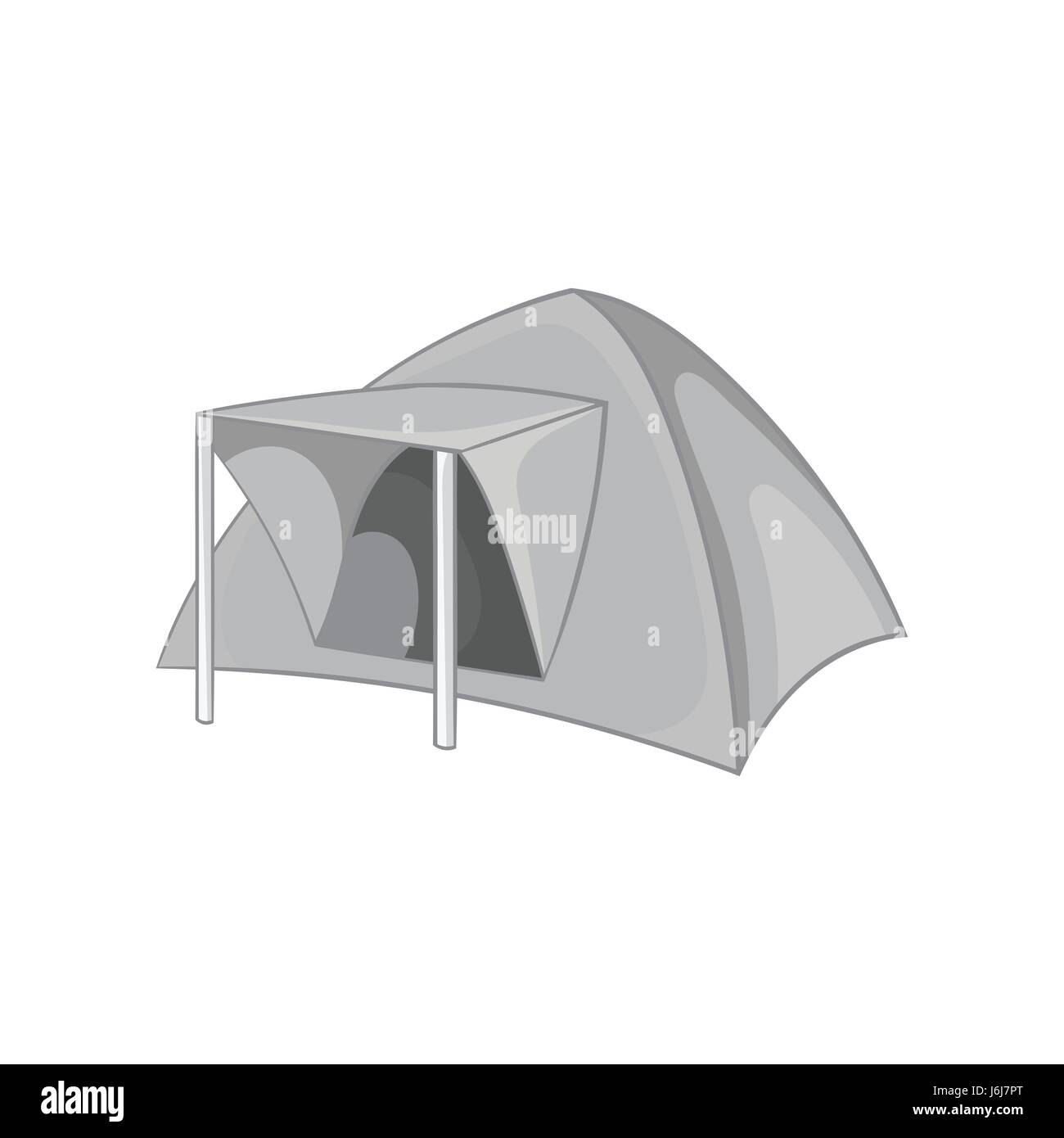 Tourist tent icon, black monochrome style Stock Vector Image & Art - Alamy
