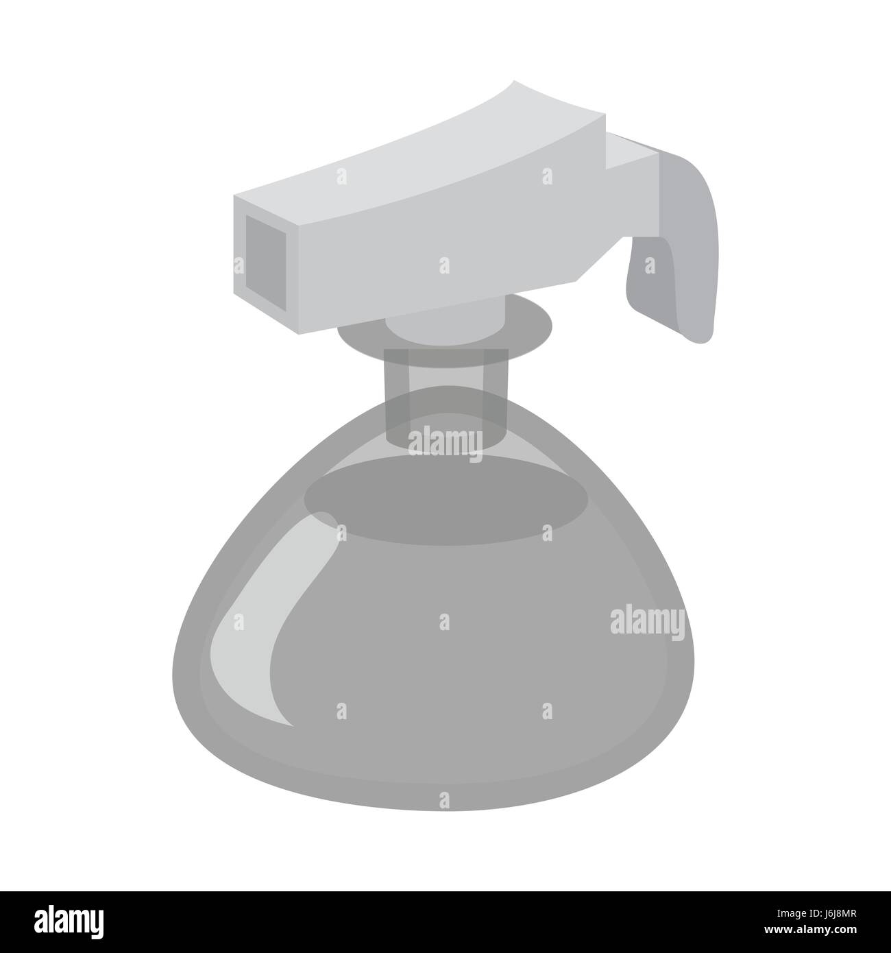 Small spray bottle icon, black monochrome style Stock Vector Image ...