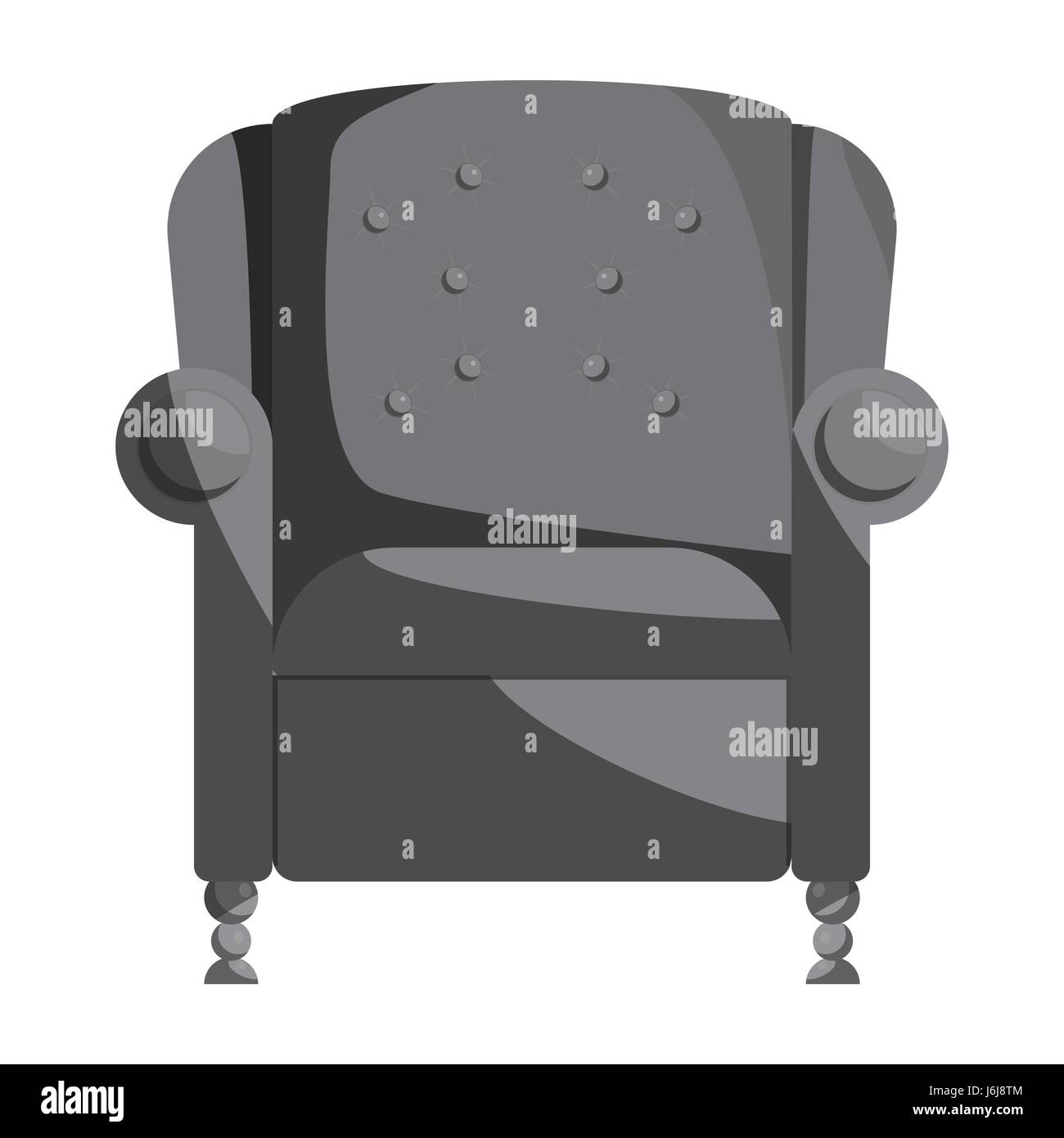 Armchair icon, black monochrome style Stock Vector Image & Art - Alamy