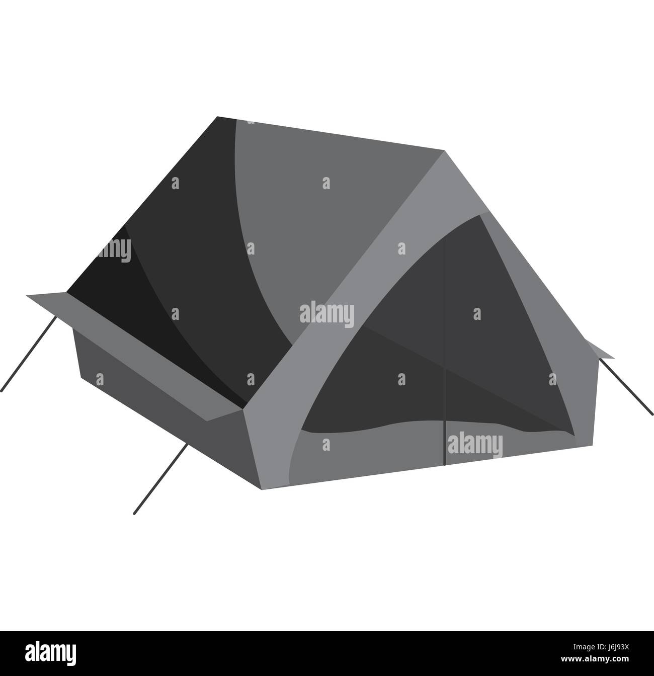 Tourist tent icon, black monochrome style Stock Vector Image & Art - Alamy