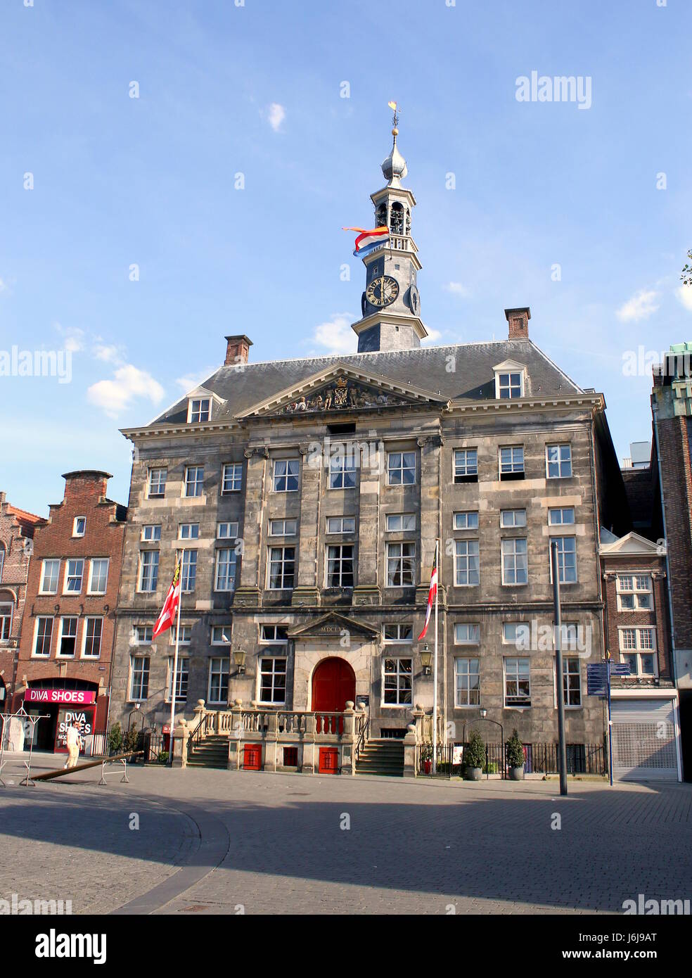 17th century City Hall of Den Bosch (Stadhuis van 's-Hertogenbosch) at Markt square. capital of Noord Brabant province, Netherlands. Stock Photo