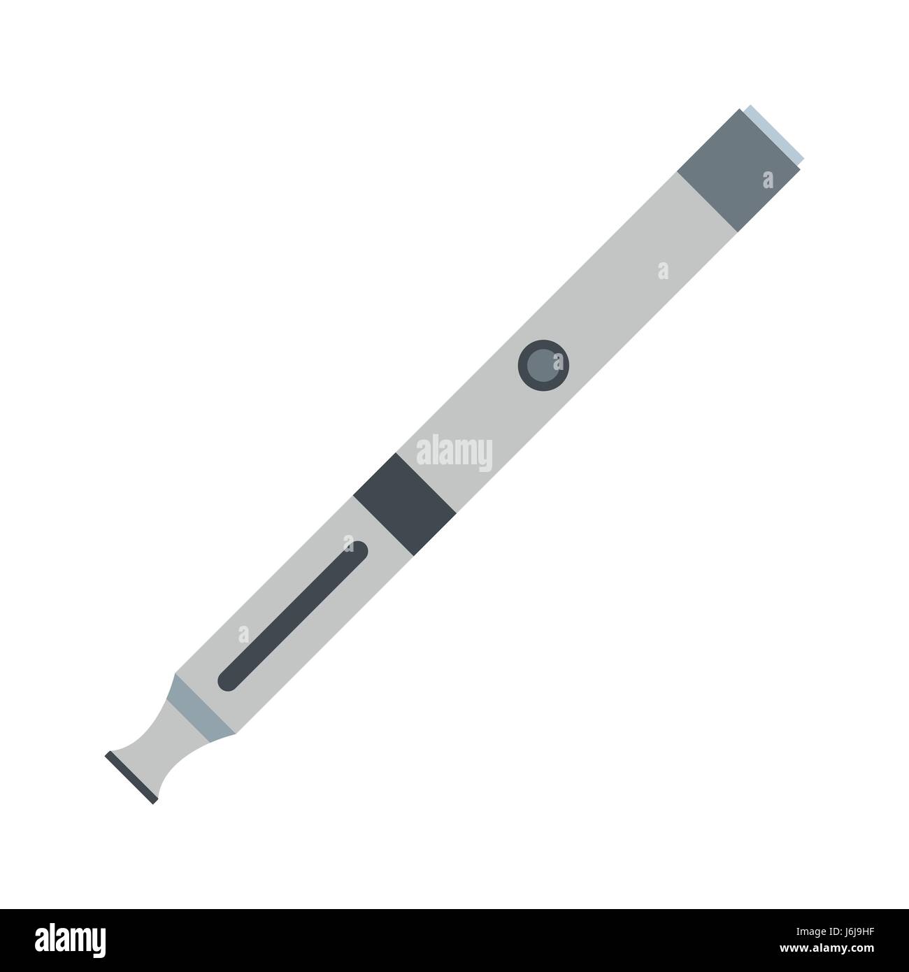 Electronic cigarette icon, flat style Stock Vector