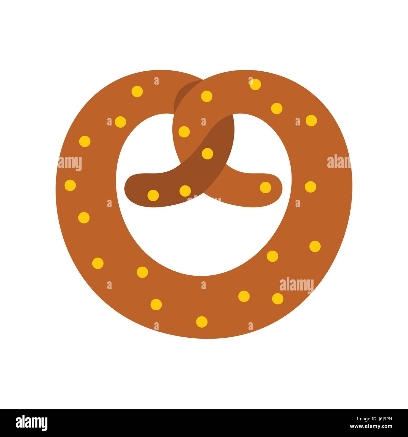 Pretzel icon in flat style Stock Vector Image & Art - Alamy