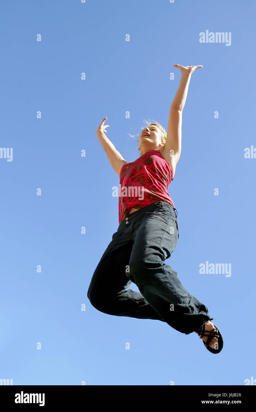 Spring Bounce Rise Up woman profile summer summerly dynamics dynamism spring bouncing bounces ...