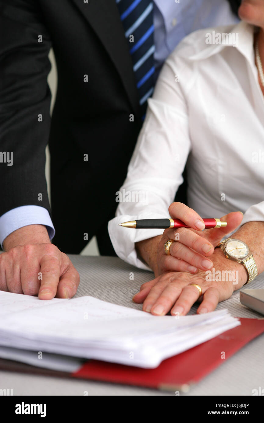Elderly woman man organizing hi-res stock photography and images - Alamy