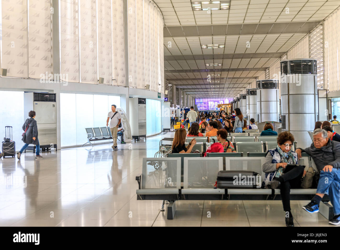 Apr 5, 2017 NAIA Airport Terminal 2, Manila, Philippines Stock Photo