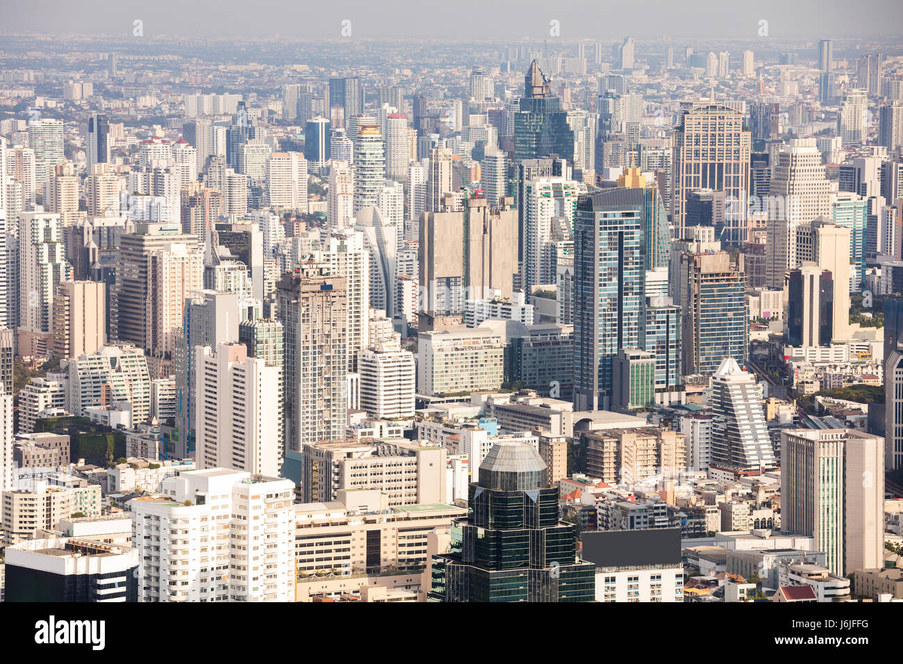 Aerial view of Bangkok cityscape skyline downtown Thailand Stock Photo ...