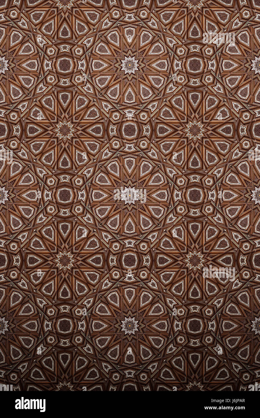 Vintage Background of Decorative Islamic Wood Art Stock Photo - Alamy