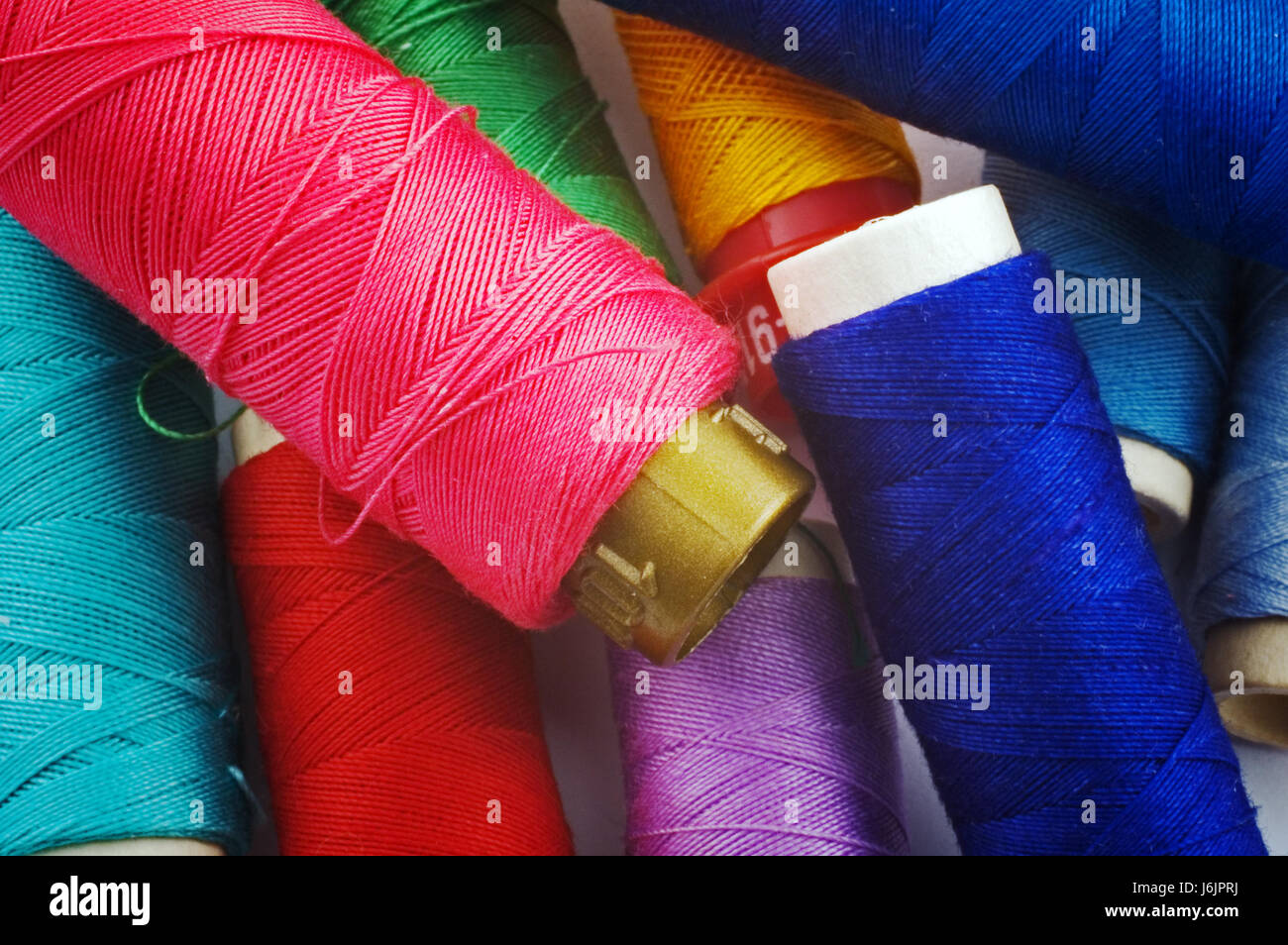 blue green repair purple string packthreads sew threads tailor cyan