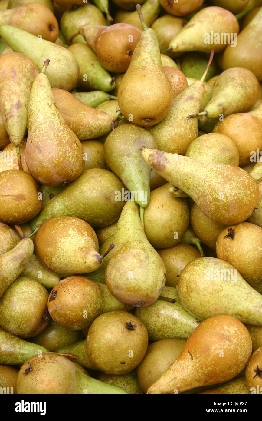 food aliment health sweet colour green fruit pear bulb similar bunch  multiple Stock Photo - Alamy