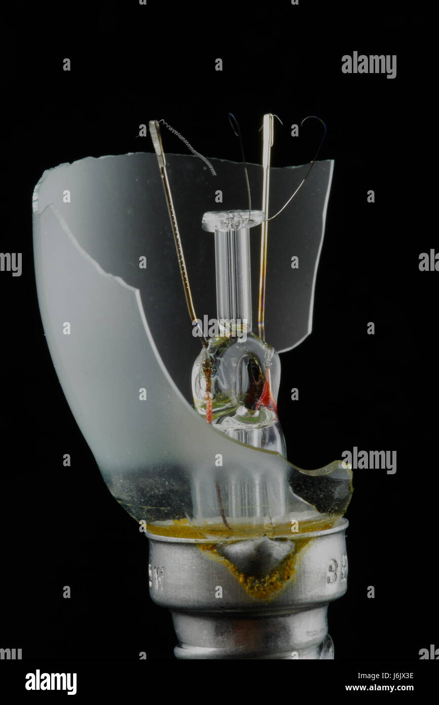 broken and burnedout light bulb Stock Photo Alamy