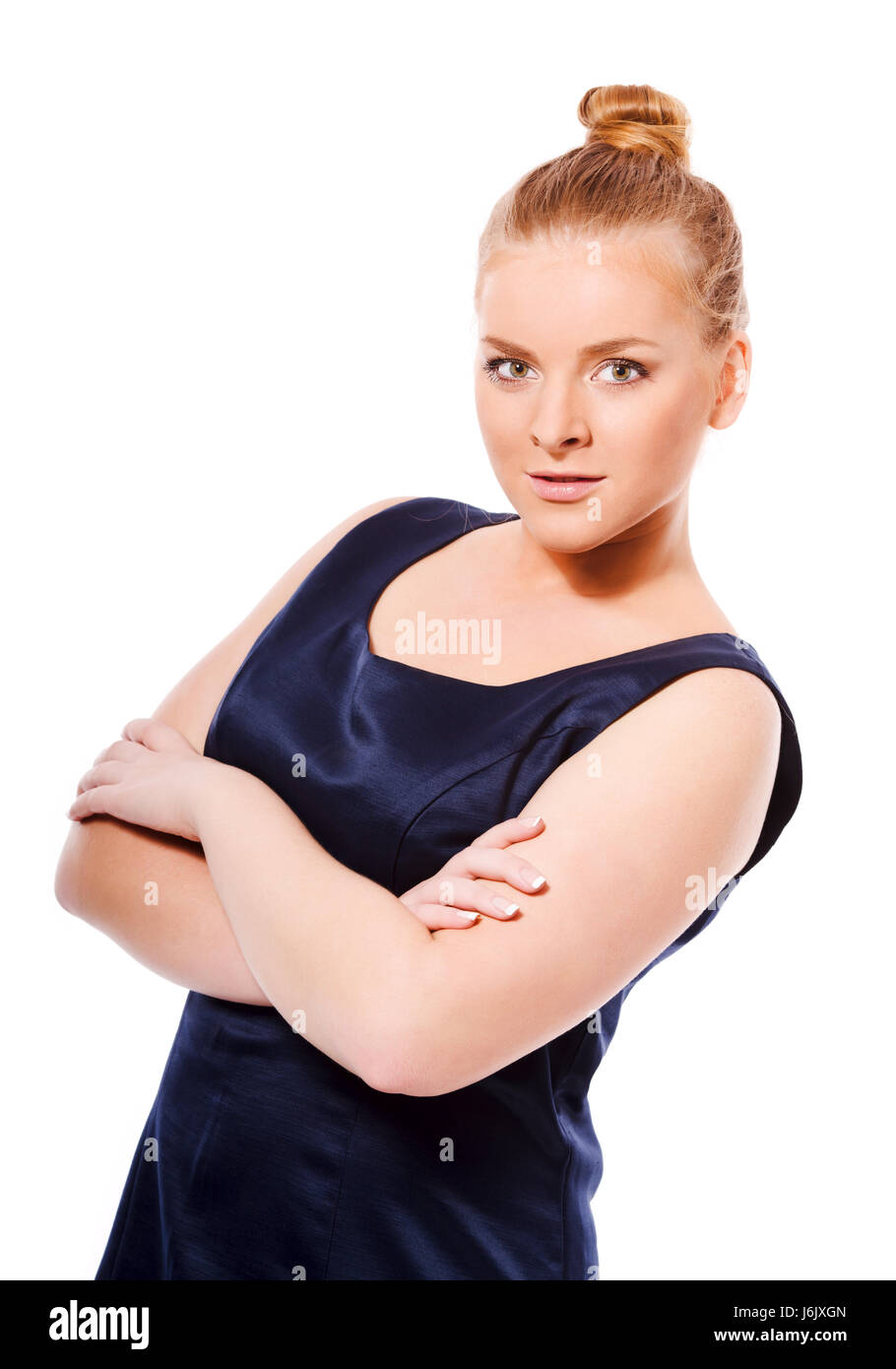 Business woman portrait isolated on white Stock Photo - Alamy